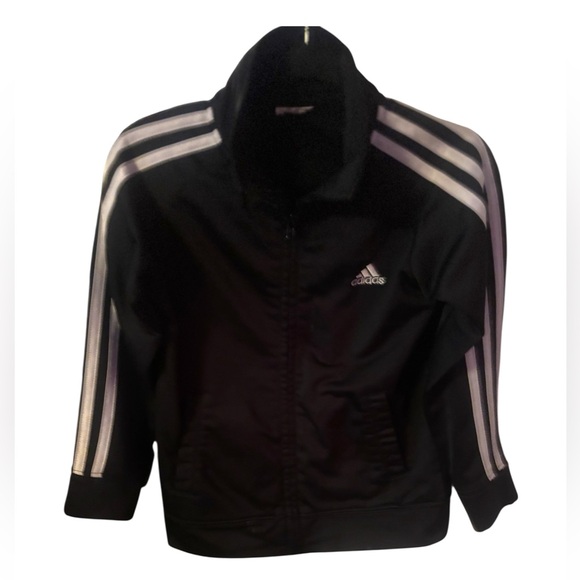 adidas Other - Adidas Kids Black Jacket with White Accents